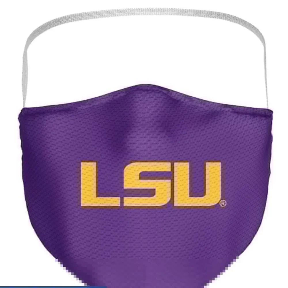 New in Package LSU Louisiana Tech Tigers Face Covering Face Mask Masks Set of 3